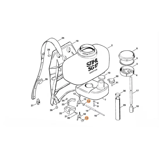 STIHL  Taśma zaciskowa 9x9 9771 021 0910